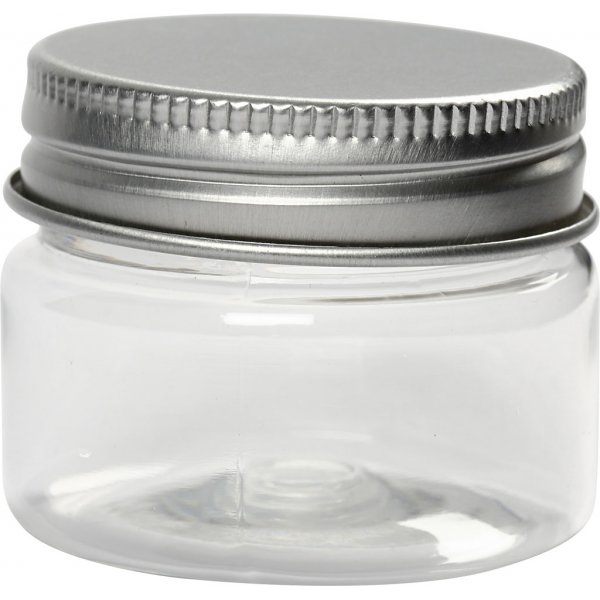 Plastic potje met deksel - 35 ml - 10 st