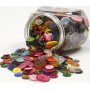 Knoopmix - 2 gaten - gemengde kleuren - 800 st