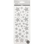 Glitterstickers - zilver - sterren - 2 vellen