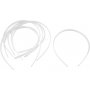 Diadeem - 8 mm - wit - 20 st