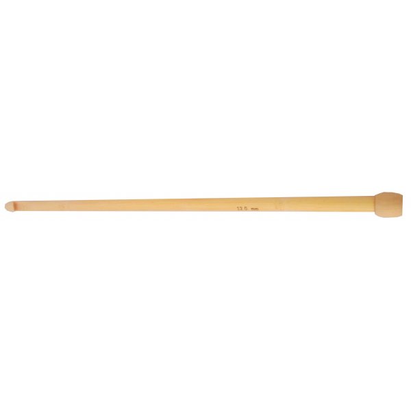 Haaknaald bamboe 12 mm 30cm