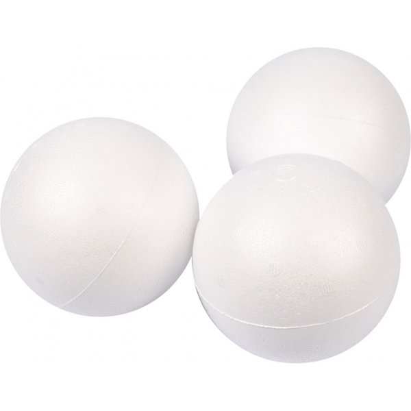 Piepschuim bollen - wit - Ø10 cm - 25 st Piepschuim bollen - wit - Ø10 cm - 25 st