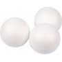 Piepschuim bollen - wit - 10 cm - 25 st