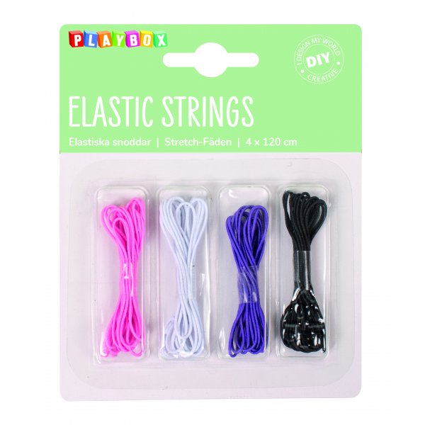 Elastiekkoorden 4 stuks 1 mm