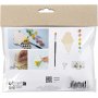 Mini DIY Kit Verf, gemengde kleuren, glazen kegel