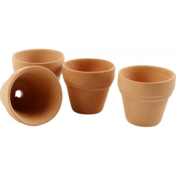Terracotta potten - Ø3,4 cm - 48 st Terracotta potten - Ø3,4 cm - 48 st