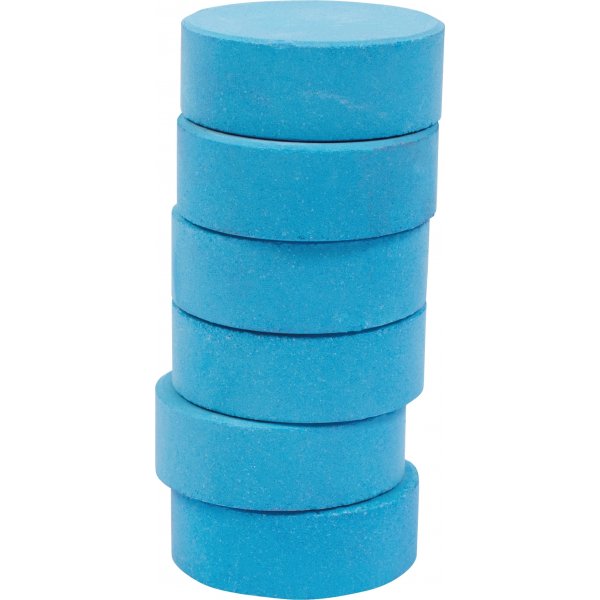 Kleurpucks 44 mm - blauw - 6 st
