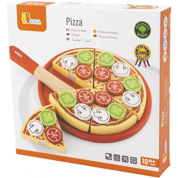 VIGA houten speelgoedpizza VIGA houten speelgoedpizza