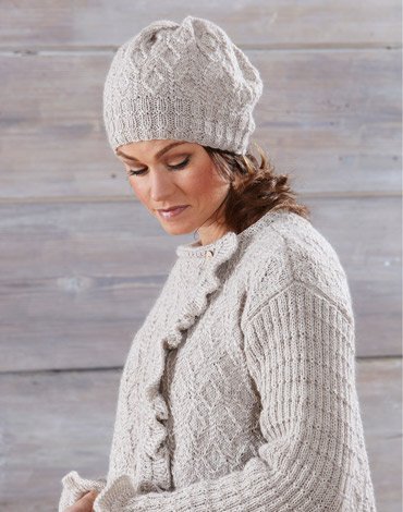 Breipatroon - Patroon gebreide jas, muts en tas