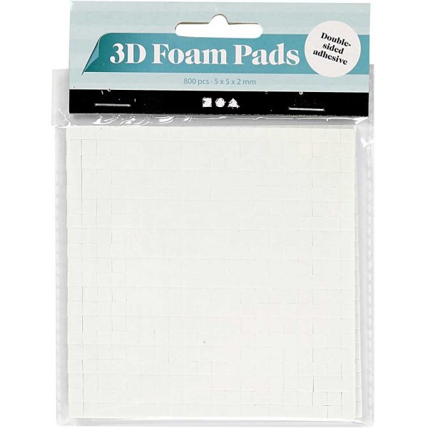Bevestigingspads 3D - wit - 2 x 400 st Bevestigingspads 3D - wit - 2 x 400 st