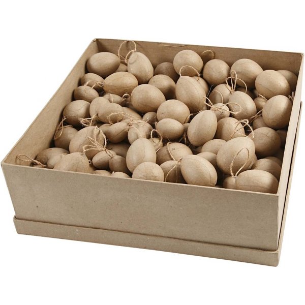 Eieren - papier-maché - 140 st Eieren - papier-maché - 140 st