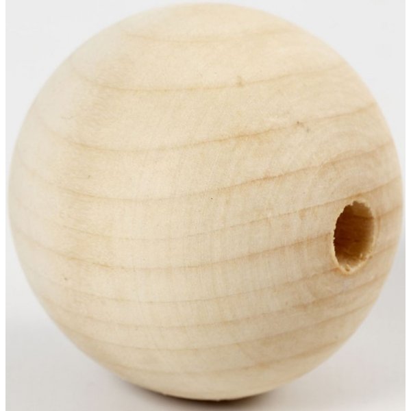 Houten kralen - 50 mm - 4 st