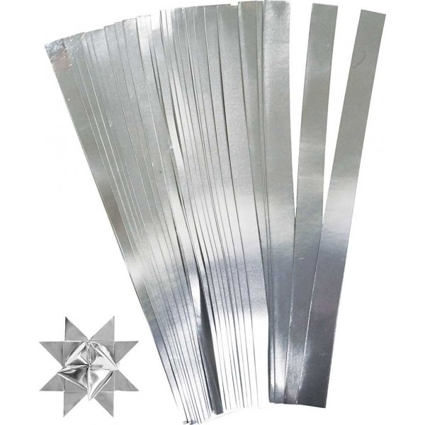 Sterstroken - zilver - 6,5 cm - 100 stroken