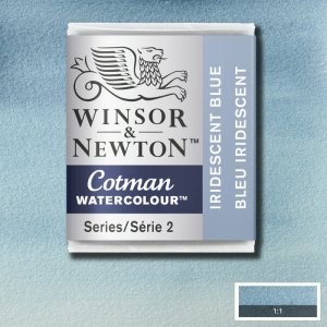 Waterverfverf - Cotman - 1/2 kop - Iriserend blauw