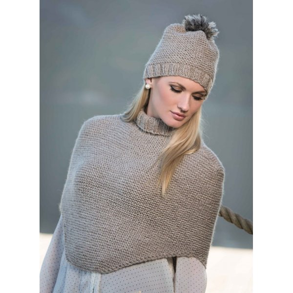 Breipatroon - Poncho en muts (1309-6)