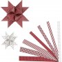 Sterstroken - rood - wit - 6,5+11,5 cm - 60 stroken