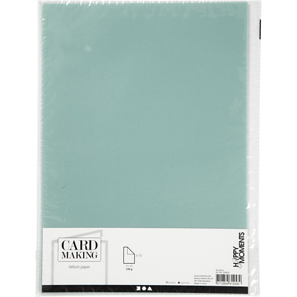 Perkamentpapier - lichtblauw - A4 - 10 vellen