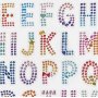 Diamantstickers - het alfabet