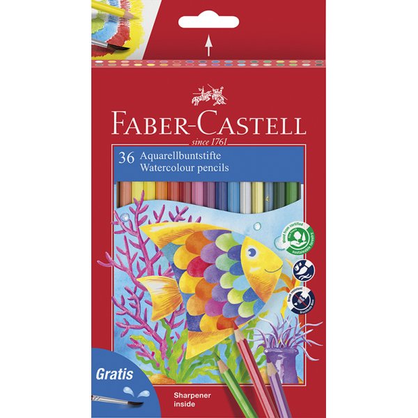 Aquarelpotlodenset - Faber-Castell - 36-dlg