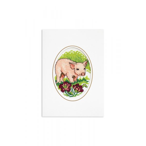 Borduurpakket Kaart - Op de boerderij 3-pack