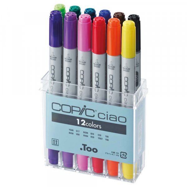 Copic Ciao set - 12 pennen - Basiskleuren