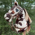 Klant imago Bontimitatie Velboa Koe Bruin-Beige - 150 cm