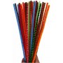 Pijpenrager - 6 mm - gemengde kleuren - gestreept - 30 st