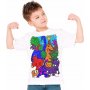 Kleur je T-shirt - Dinosaurussen