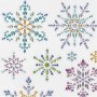 Diamantstickers - sneeuwvlokken