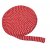 Buisvormig breisel 3 cm rood/grijs