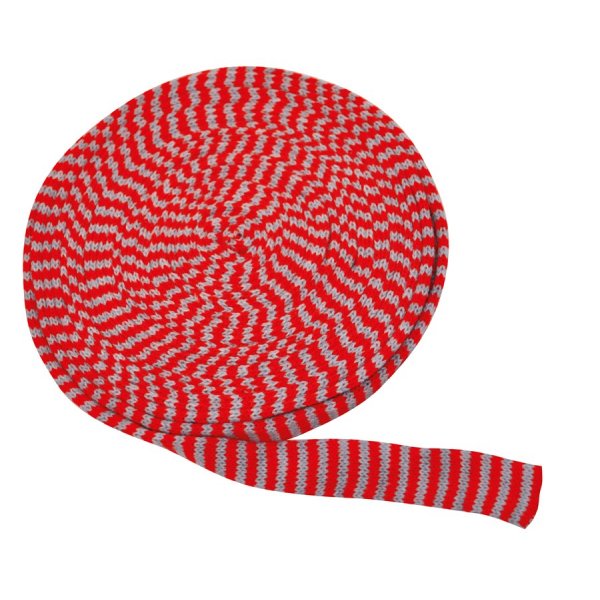 Buisvormig breisel 3 cm rood/grijs