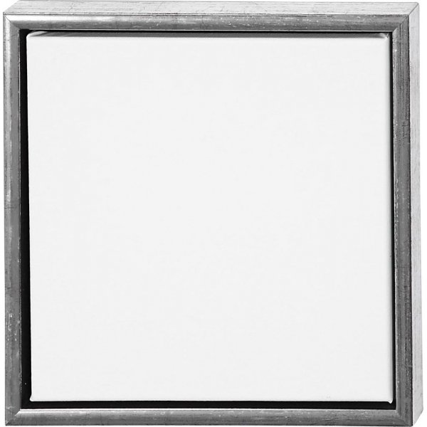 ArtistLine Canvas met lijst - antiek zilver/wit - 34x34 cm