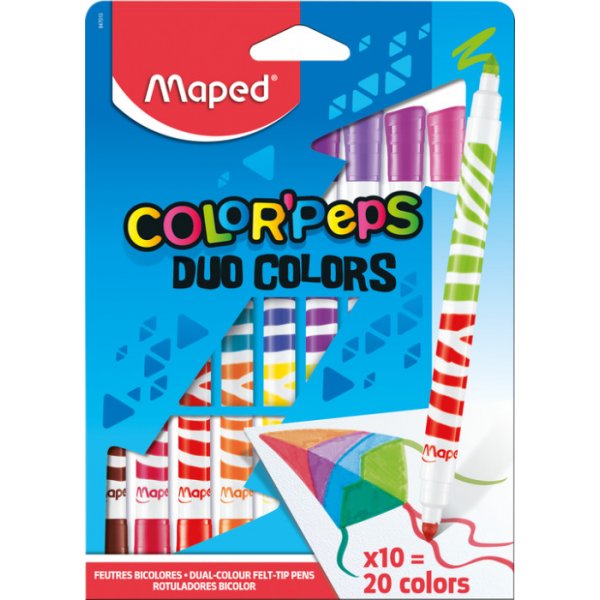 Vezelpotlodenset - Maped - ColorPeps Duo 10-pack