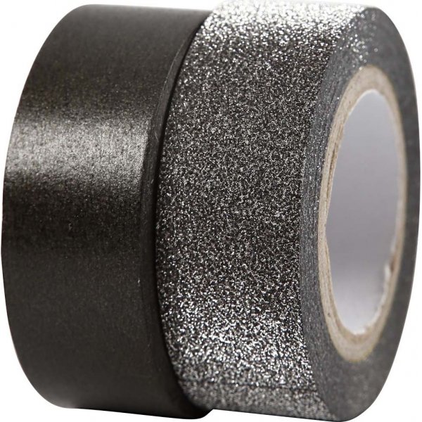 Vivi Gade Washi-tape - zwart/glitter
