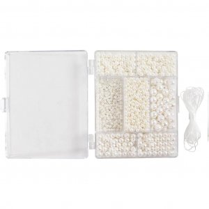 DIY Mix - Witte parelmix voor kettingen en armbanden DIY Mix - Witte parelmix voor kettingen en armbanden