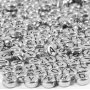Letterkralen - zilver - 7 mm - ca. 200 st