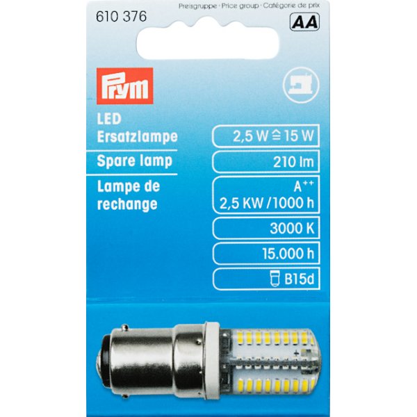 Naaimachinelamp met bajonetfitting LED