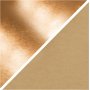 Leerpapier - rosgoud - effen, folie - 1 m