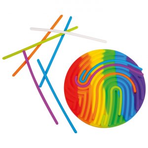 Fidget met ronde siliconenstrips Ø 17-20 cm Fidget met ronde siliconenstrips Ø 17-20 cm