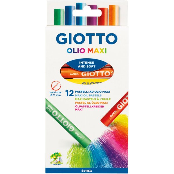 Kleurpotloden Giotto Olio Maxi 11mm - 12-pack