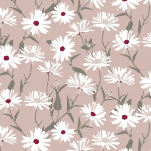 Oliezeil met madeliefjesmotief - Roze Oliezeil met madeliefjesmotief - Roze