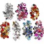 Strasstenen in doosje - blauw - roze - zilver - rond - sterren - hartjes - 6+7+9+10+11+12+14+16 mm - 300 st