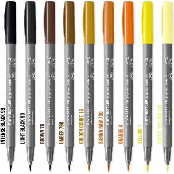 Staedtler pigmentborstelpen Staedtler pigmentborstelpen