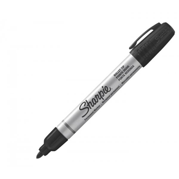 Markeerpen Sharpie Metal Barrel Small Bullet - Zwart