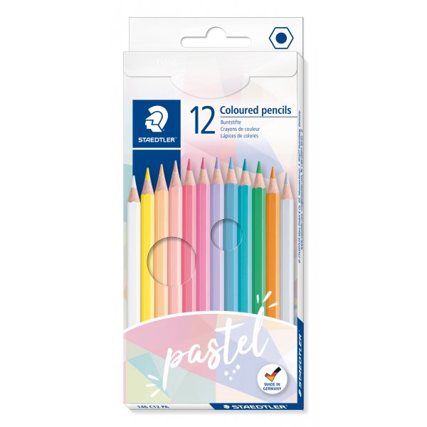 Kleurpotloden Pastel - 12 Potloden