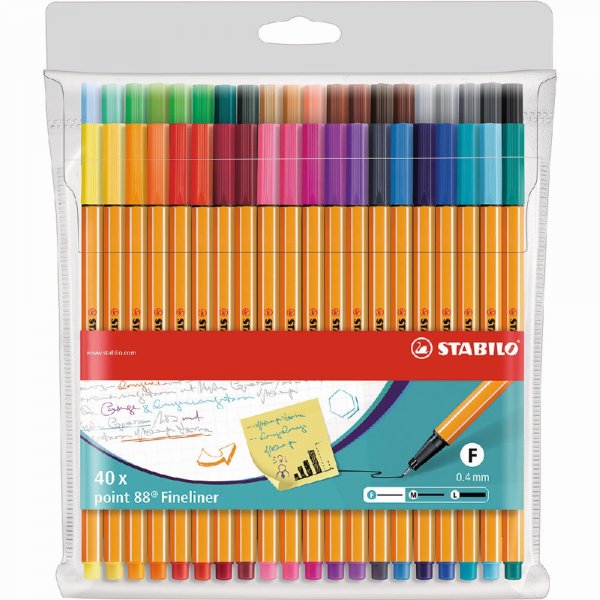 Fineliners Punt 88 - 40-pack