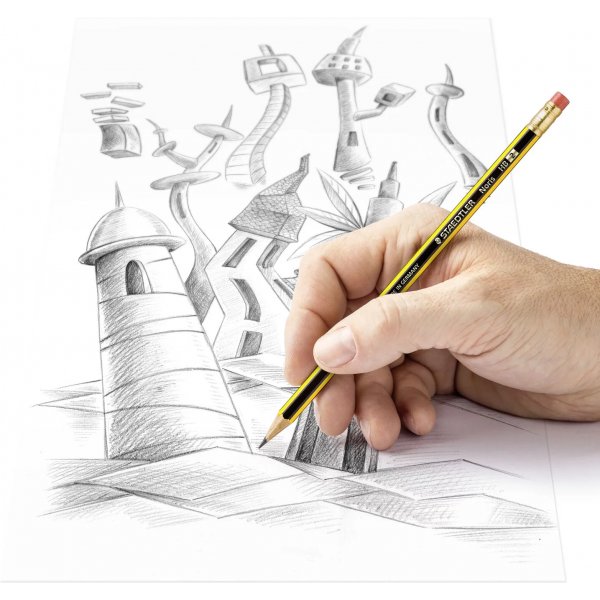 Noris Potloden met gumpunt HB - 3 potloden Noris Potloden met gumpunt HB - 3 potloden