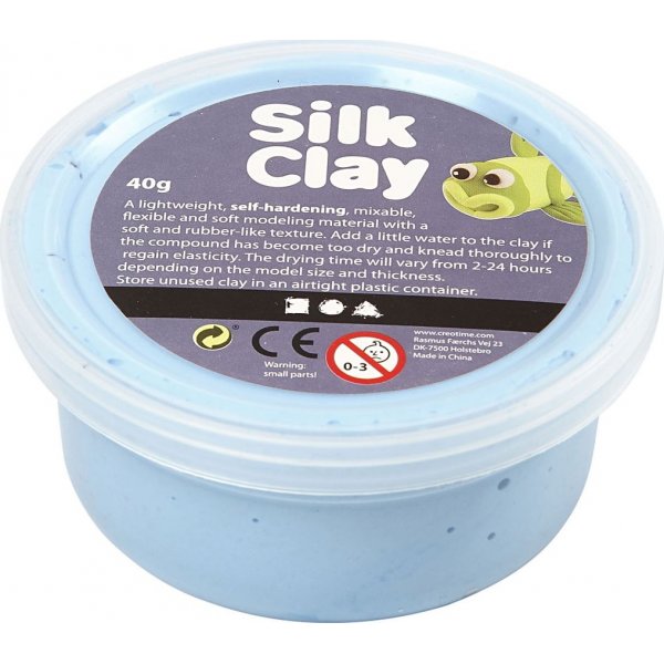 Silk Clay - neonblauw - 40 gr