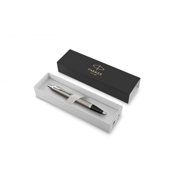 Parker IM balpen - Chromen rand - Medium blauw
