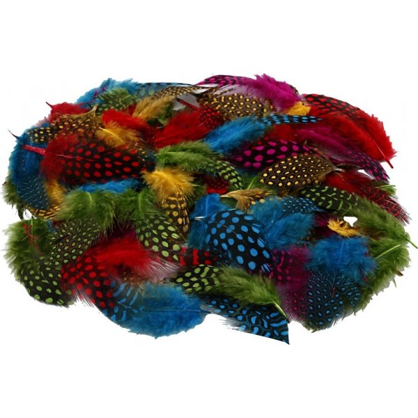 Parelhoenveren - gemengde kleuren - 50 g